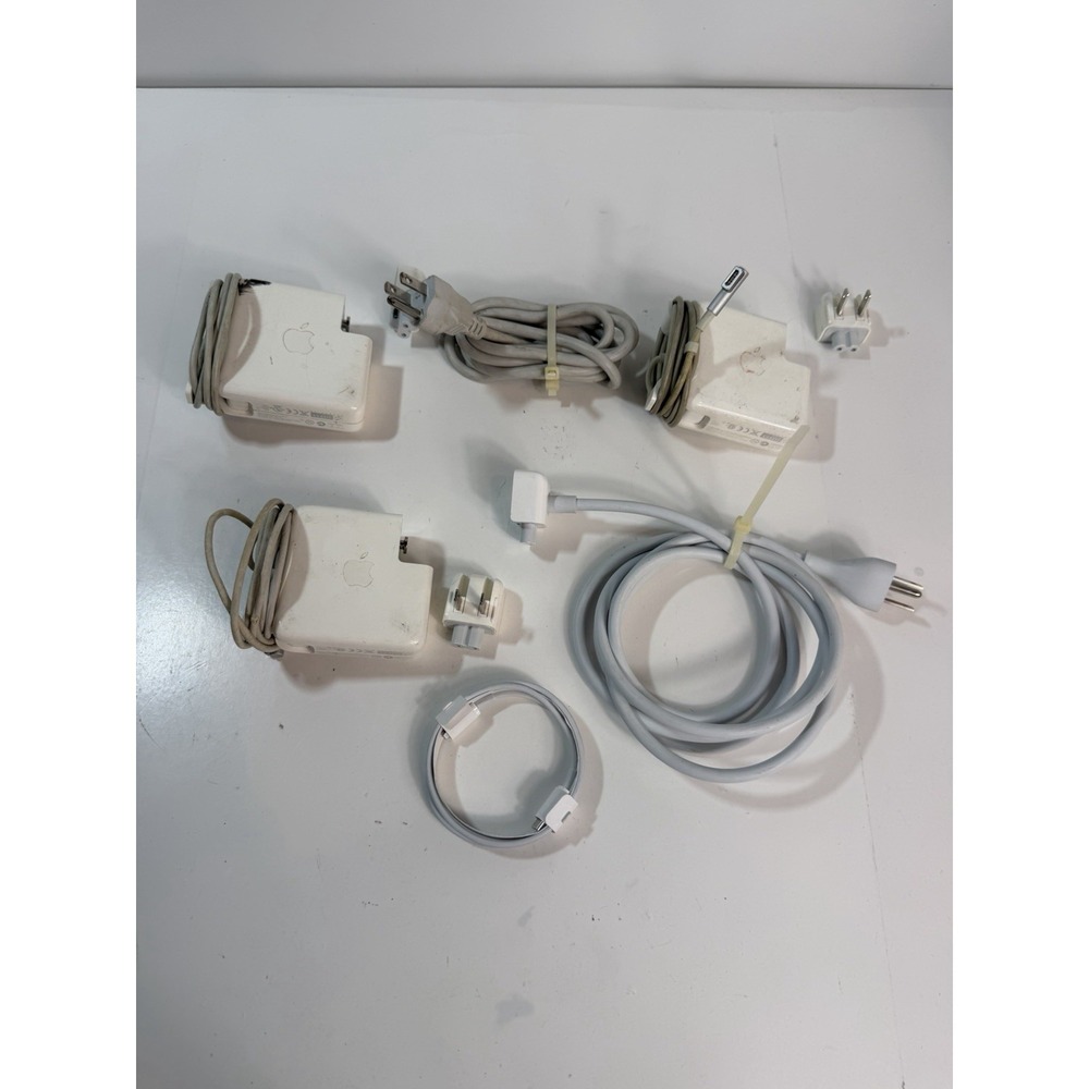 Lot of Apple MagSafe 60W, 85W Power Adapters & Cables (For Parts/As Is)